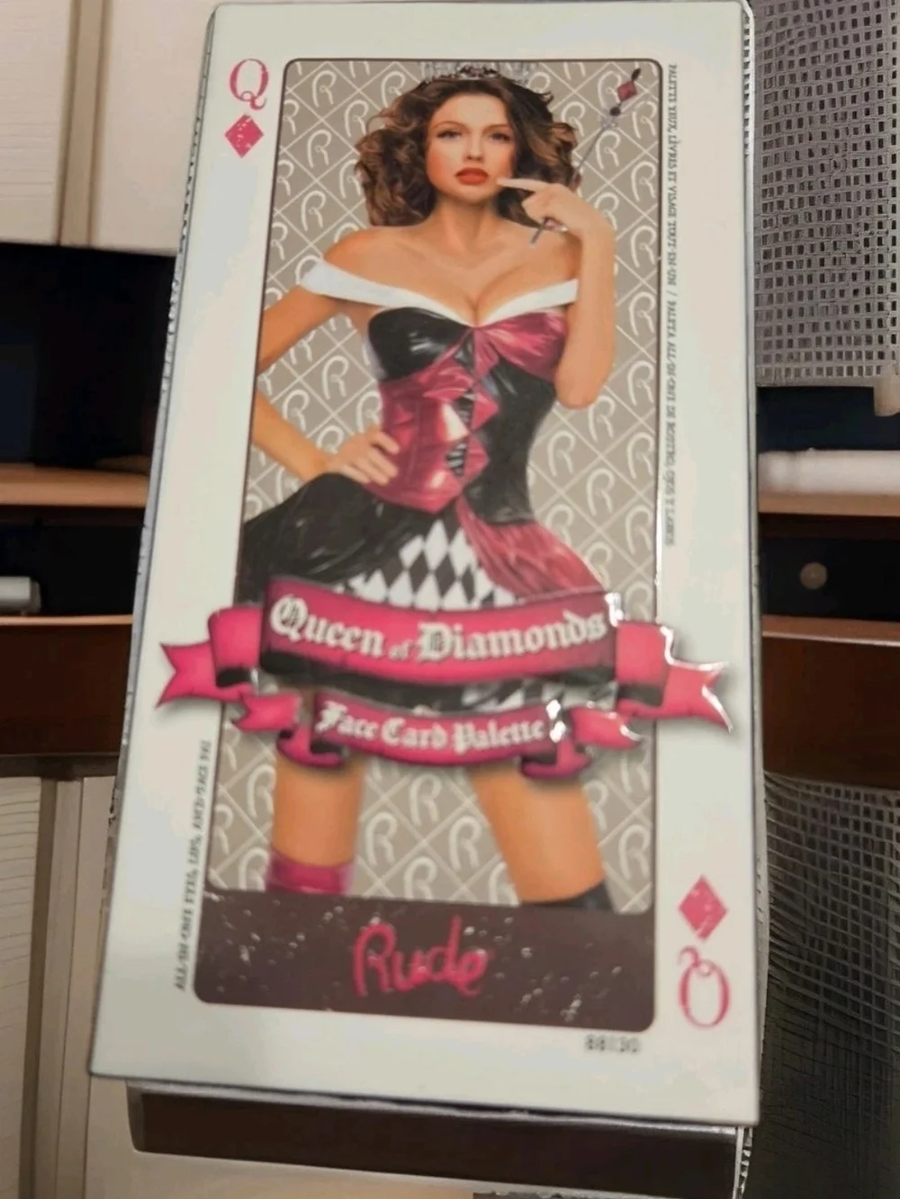 Yuwaku Premium Makeup Brush Set & Rude Cosmetics QUEEN OF DIAMONDS-Face Card